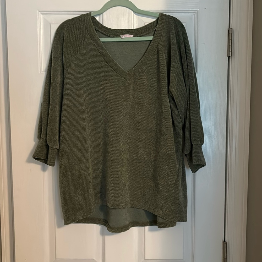 Green Oversized Sweater